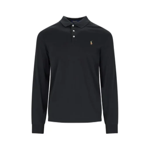 Polo Ralph Lauren Logo Embroidered Long-Sleeved Polo Shirt