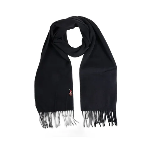 Polo Ralph Lauren Pony Embroidered Fringed-Edge Scarf