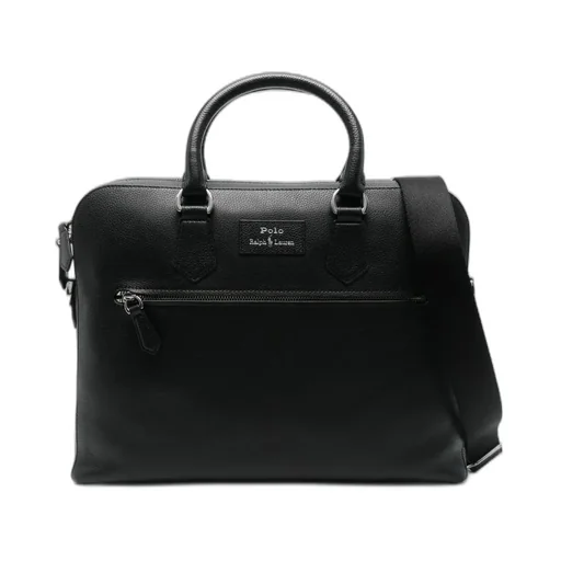 Polo Ralph Lauren Logo Patch Zip-Up Briefcase