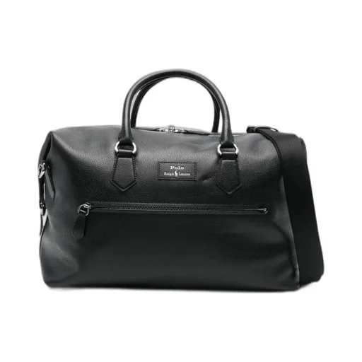 Polo Ralph Lauren Logo Patch Zip-Up Duffle Bag
