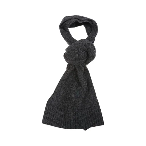 Polo Ralph Lauren Logo-Embroidered Cable-Knit Scarf
