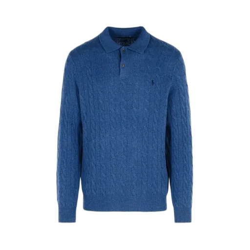 Polo Ralph Lauren Long-Sleeved Knitted Polo Shirt