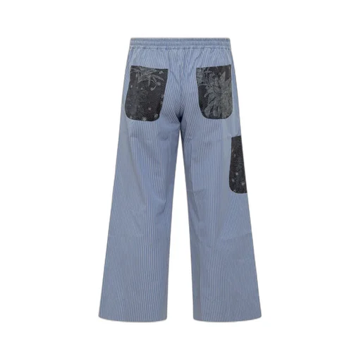 Pierre-Louis Mascia Patterned Wide Leg Pants
