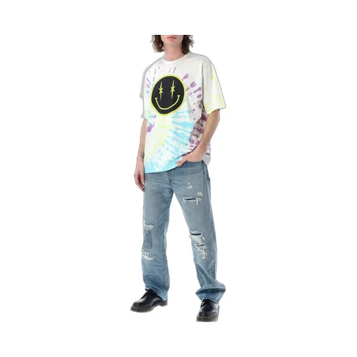 Phipps Tie-Dyed Smiley Face Printed T-Shirt