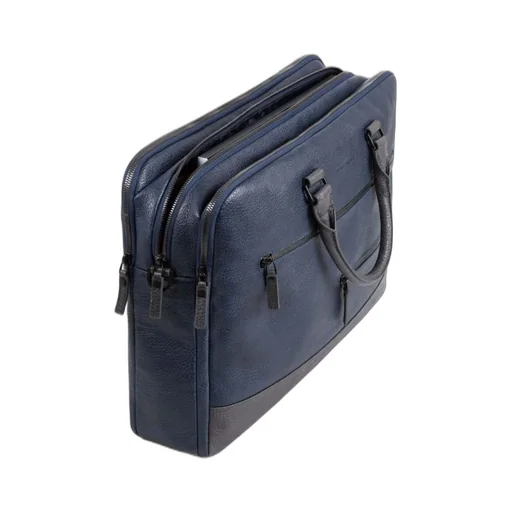 Piquadro Three-Compartment Top Handle Briefcase
