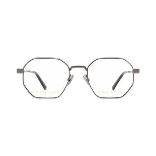 Police Geometric Frame Glasses