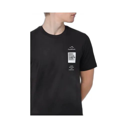 Paul & Shark Logo-Printed Crewneck T-Shirt