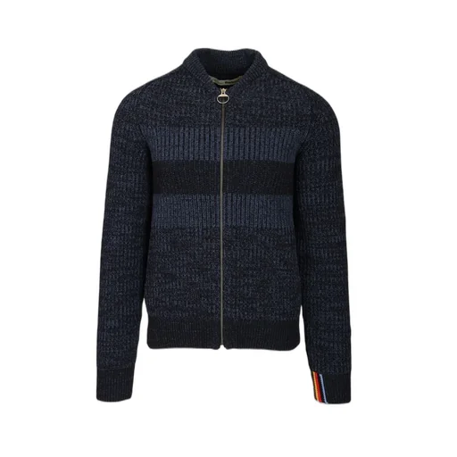 Paul Smith X Barbour Striped Zip-Up Jumper