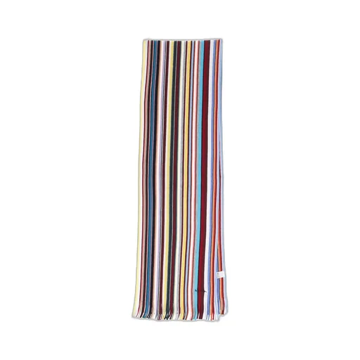 Paul Smith Striped Fringed Scarf