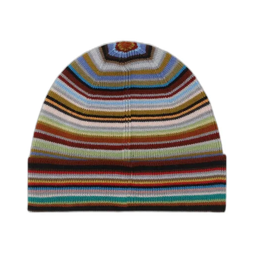 Paul Smith Striped Intarsia-Knitted Beanie