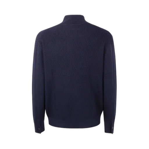 Paul Smith Half Zip Ribbed Knitted Jumper