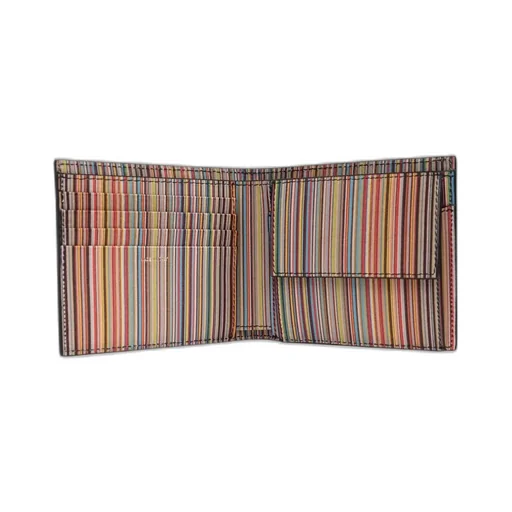 Paul Smith Signature Striped Logo Embossed Wallet