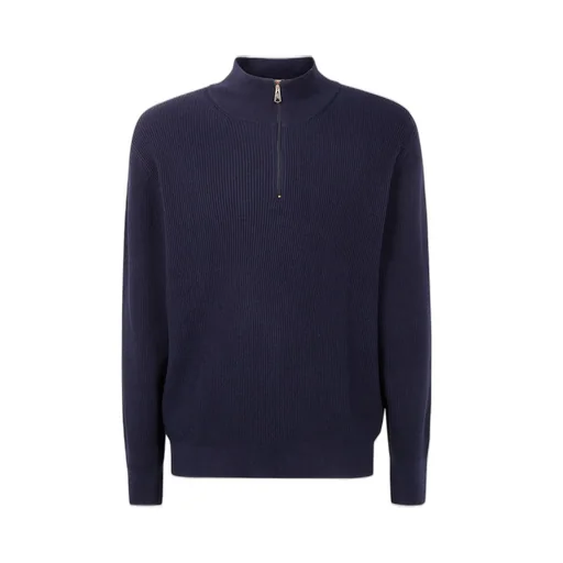 Paul Smith Half Zip Ribbed Knitted Jumper