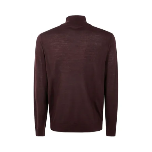 Paul Smith Logo Detailed Half-Zip Cardigan
