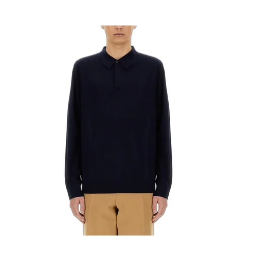 Paul Smith Long-Sleeve Knitted Polo Shirt