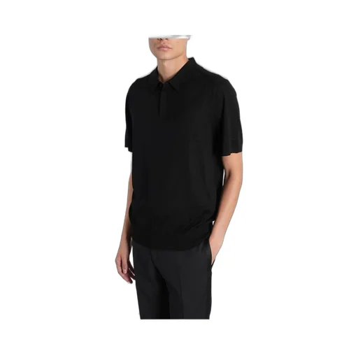Paul Smith Short Sleeved Knitted Polo Shirt