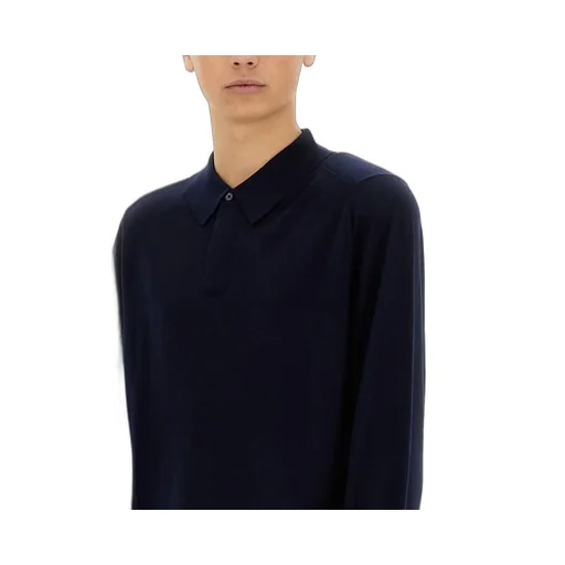 Paul Smith Long-Sleeve Knitted Polo Shirt