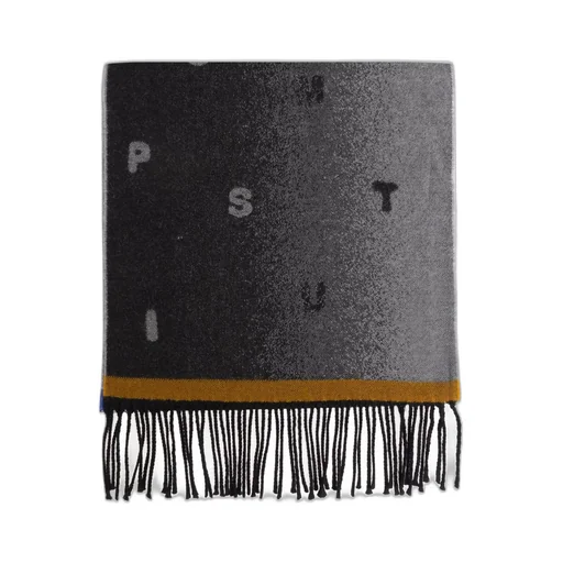 Paul Smith Logo Jacquard Fringed Scarf