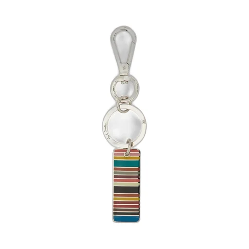 Paul Smith Signature Stripe Tag Keyring