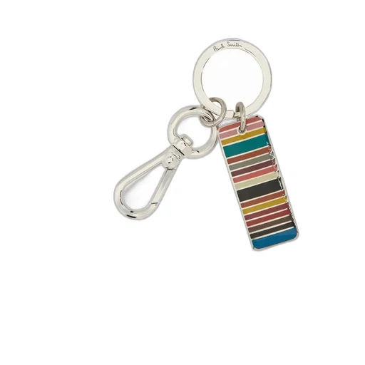 Paul Smith Signature Stripe Tag Keyring