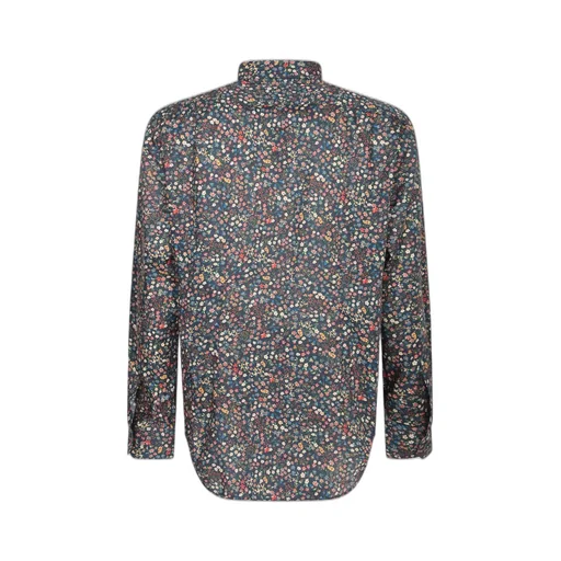 Paul Smith Floral Printed Curved Hem Shirt