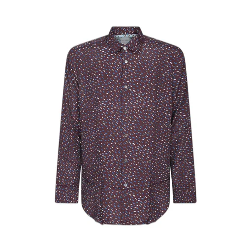 Paul Smith Long-Sleeved Curved Hem Shirt