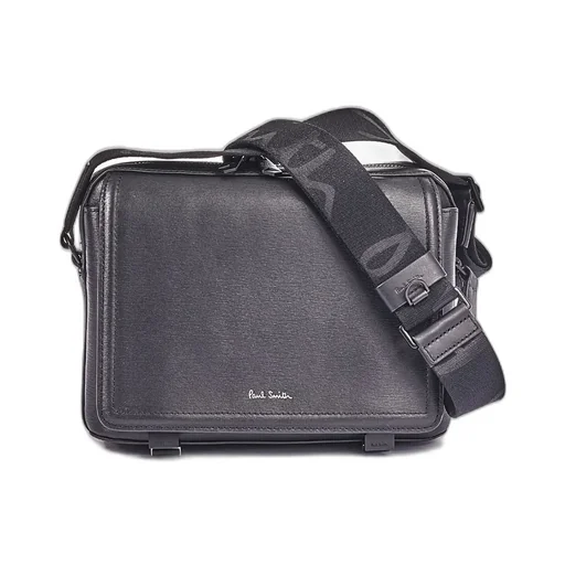 Paul Smith Logo Embossed Zipped Messenger Bag