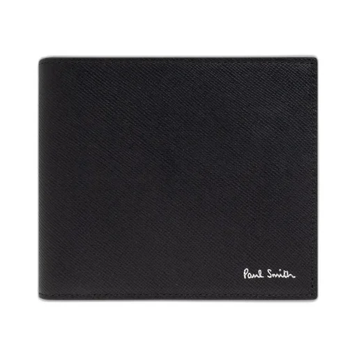 Paul Smith Leather Wallet With Printed Logo