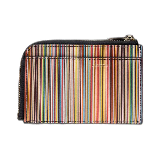 Paul Smith Striped Zipped Cardholder