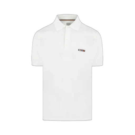 Paul Smith Stripe Trim Embroidered Polo Shirt