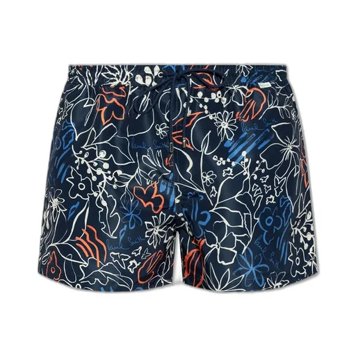 Paul Smith Floral-Printed Drawstring Swim Shorts