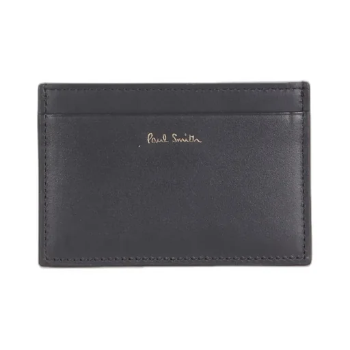Paul Smith Logo Embossed Striped Cardholder