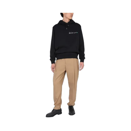 Paul Smith Logo Embroidered Drawstring Hoodie