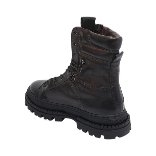 Pawelk's Lace-Up Round-Toe Boots