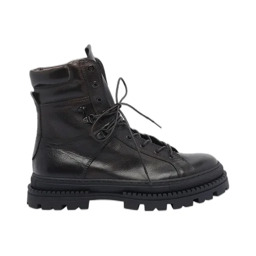Pawelk's Lace-Up Round-Toe Boots