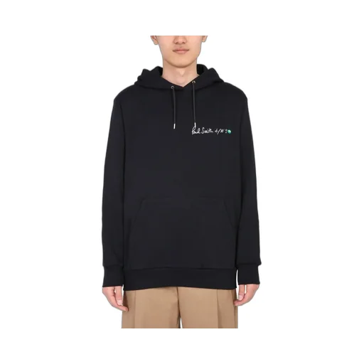 Paul Smith Logo Embroidered Drawstring Hoodie