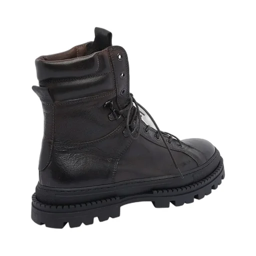 Pawelk's Lace-Up Round-Toe Boots