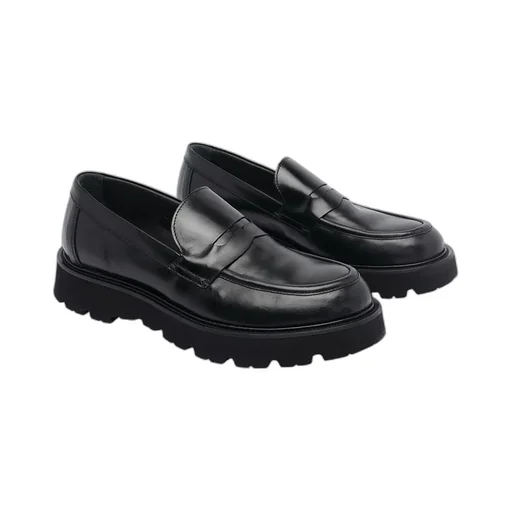 Pawelk's Round Toe Slip-On Loafers