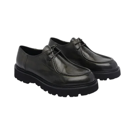 Pawelk's Round Toe Lace-Up Shoes