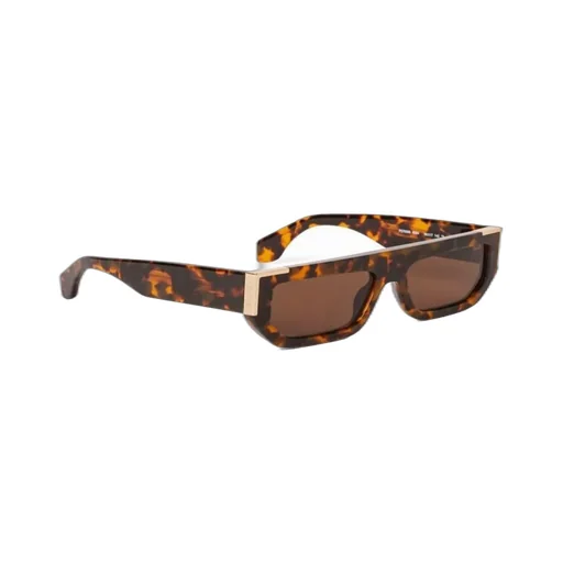 Palm Angels Eyewear Golden Rectangle Frame Sunglasses