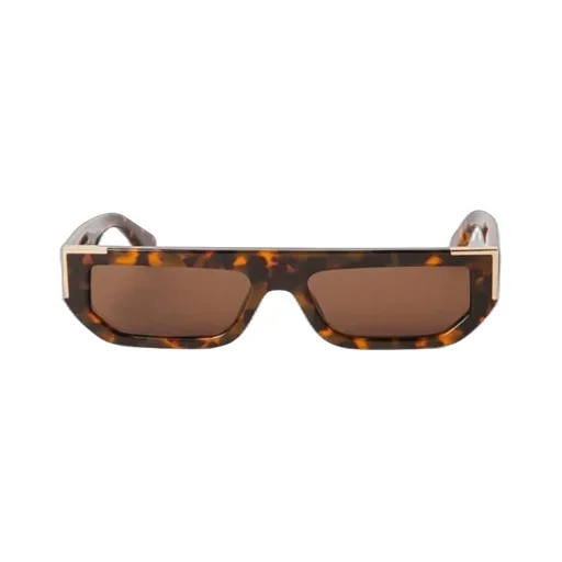 Palm Angels Eyewear Golden Rectangle Frame Sunglasses