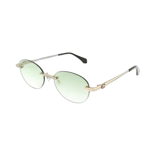 Palm Angels Eyewear Oval Rimless Frame Sunglasses