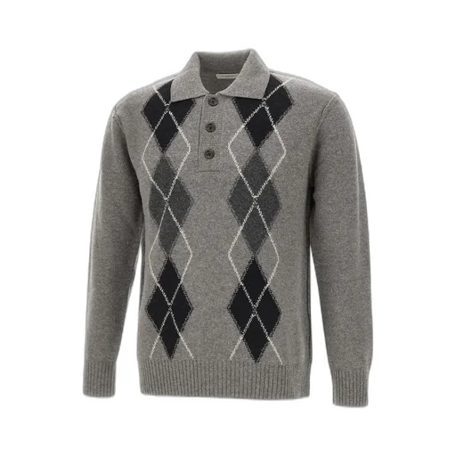 Paolo Pecora Geometric Polo Knitwear