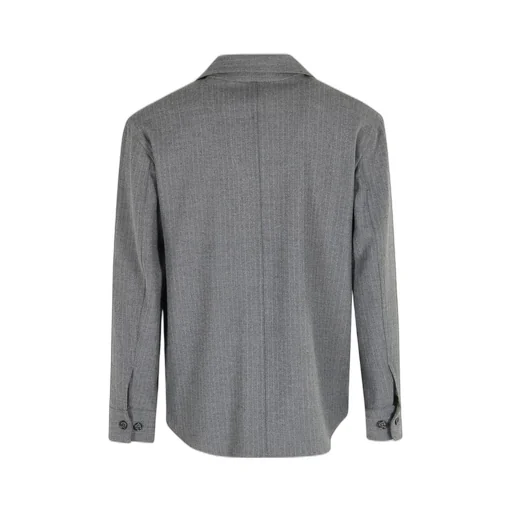 Paolo Pecora Pinstripe Buttoned Jacket