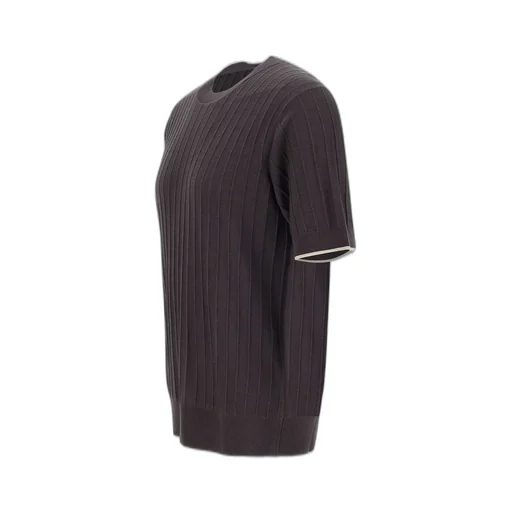 Paolo Pecora Ribbed Crew Neck T-Shirt