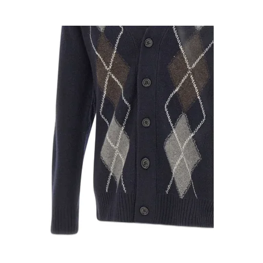 Paolo Pecora Geometric Cardigan Knitwear