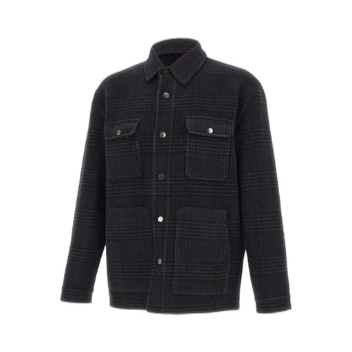 Paolo Pecora Micro Check Wool Jacket