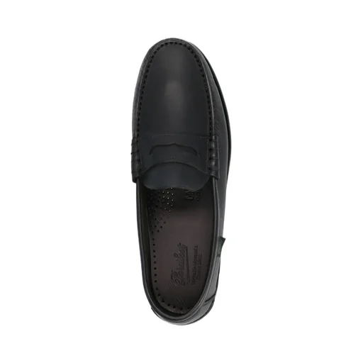 Paraboot Logo Label Round Toe Loafers