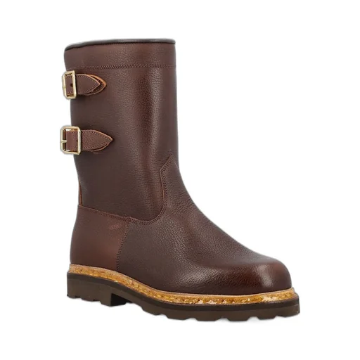 Paraboot Double-Buckled Round Toe Boots