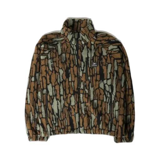 Patta Zip-Up Bark-Print Jacket